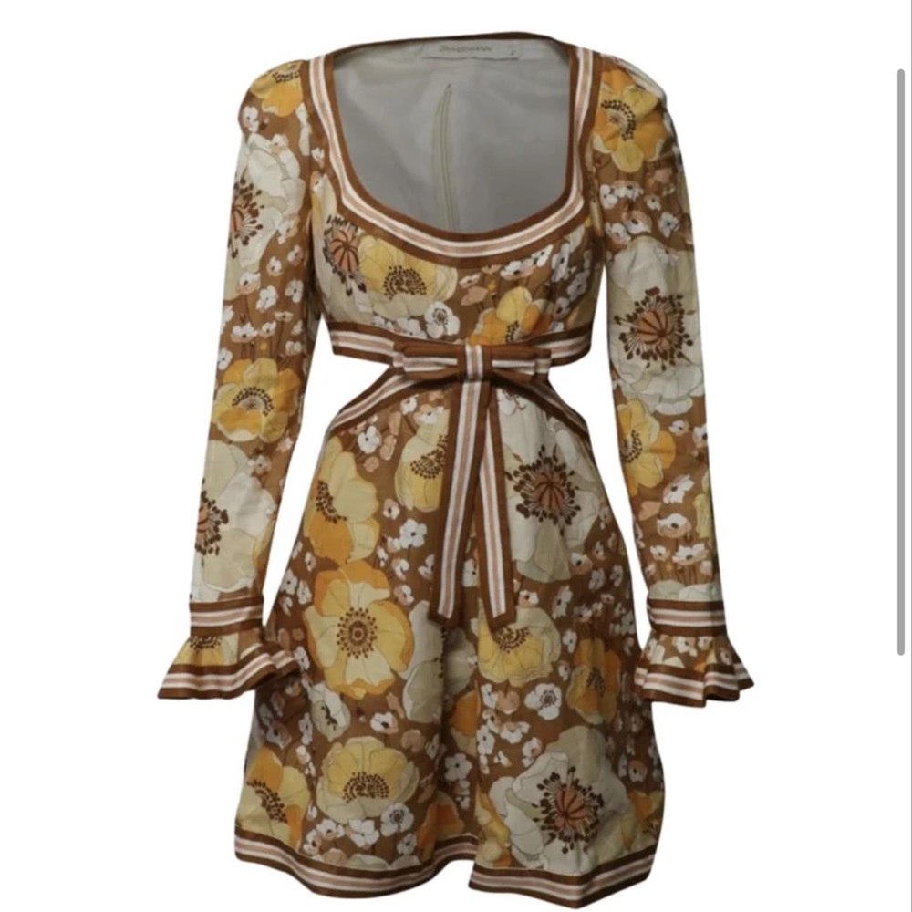 Zimmermann Super Eight Ribbon Mini Dress